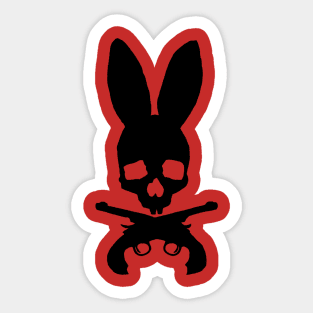 Bunny Roger Silhouette Sticker